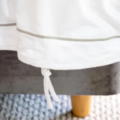 White/Grey 600TC Egyptian Cotton Single Duvet Cover -Bedding Sales Store 600tc egyptian cotton cord additional2 1 1