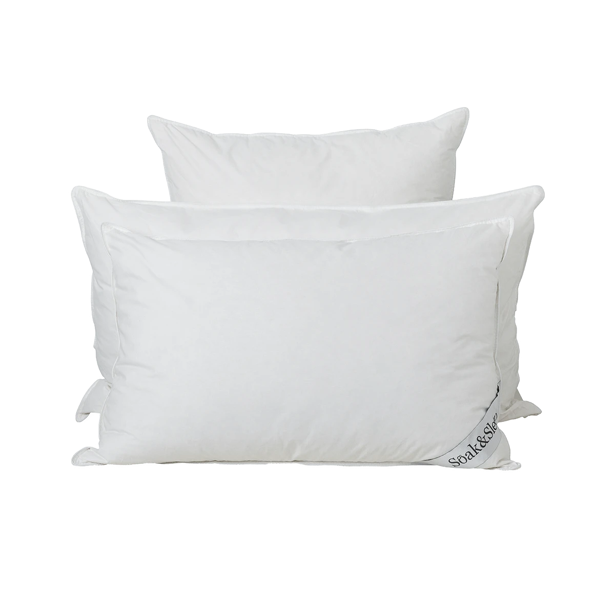 Duck Feather & Down Standard Pillow Pair - Soft 4 Duck Feather & Down Standard Pillow Pair - Soft - Image 4