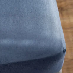 Denim Blue French Linen King Size Duvet Cover -Bedding Sales Store additional1 77 2 3