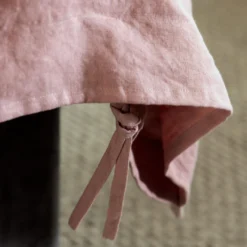 Dusty Pink French Linen King Size 40cm Fitted Sheet -Bedding Sales Store additional1 79