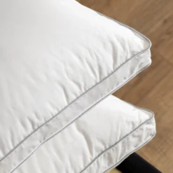 80% Goose Down Standard Pillow Pair - Medium 12 80% Goose Down Standard Pillow Pair - Medium -Bedding Sales Store additional2 16 3