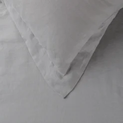 Light Grey French Linen Double Bed Set 13 Light Grey French Linen Double Bed Set -Bedding Sales Store additional2 24 56