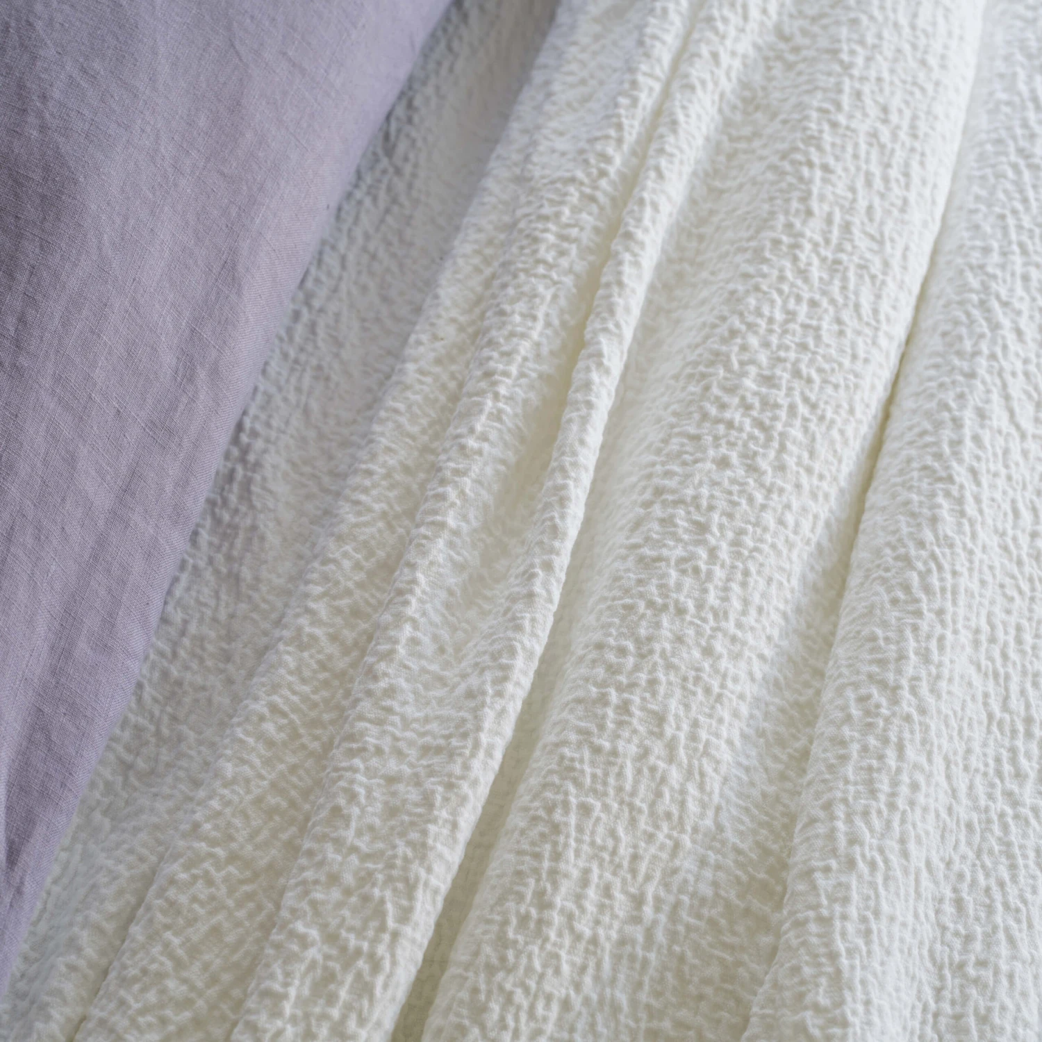 Lavender French Linen Superking 40cm Fitted Sheet 12 Lavender French Linen Superking 40cm Fitted Sheet - Image 12