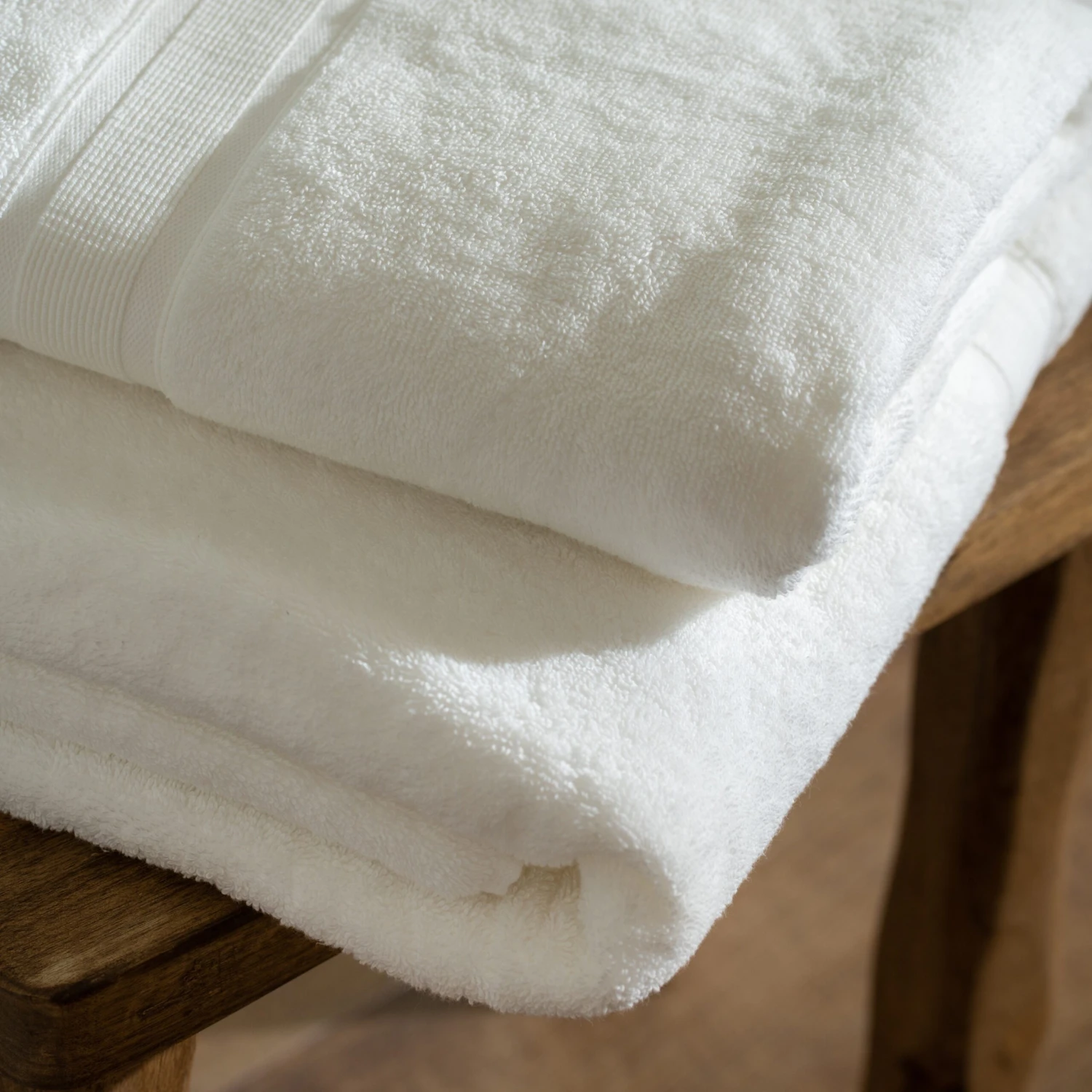White Organic Cotton Bath Sheet 6 White Organic Cotton Bath Sheet - Image 6