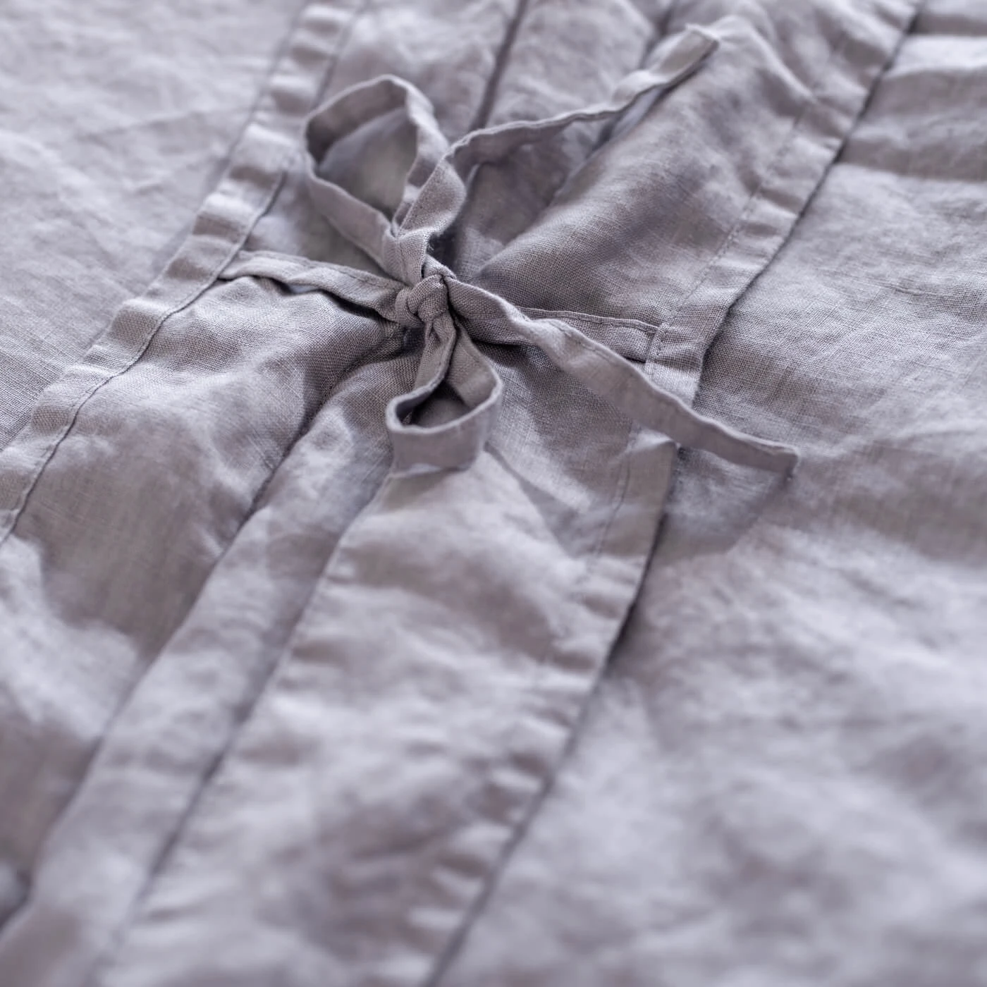 Lavender French Linen Superking 40cm Fitted Sheet 4 Lavender French Linen Superking 40cm Fitted Sheet - Image 4