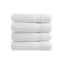 White Organic Cotton Bath Towel Multipack - Set Of 4