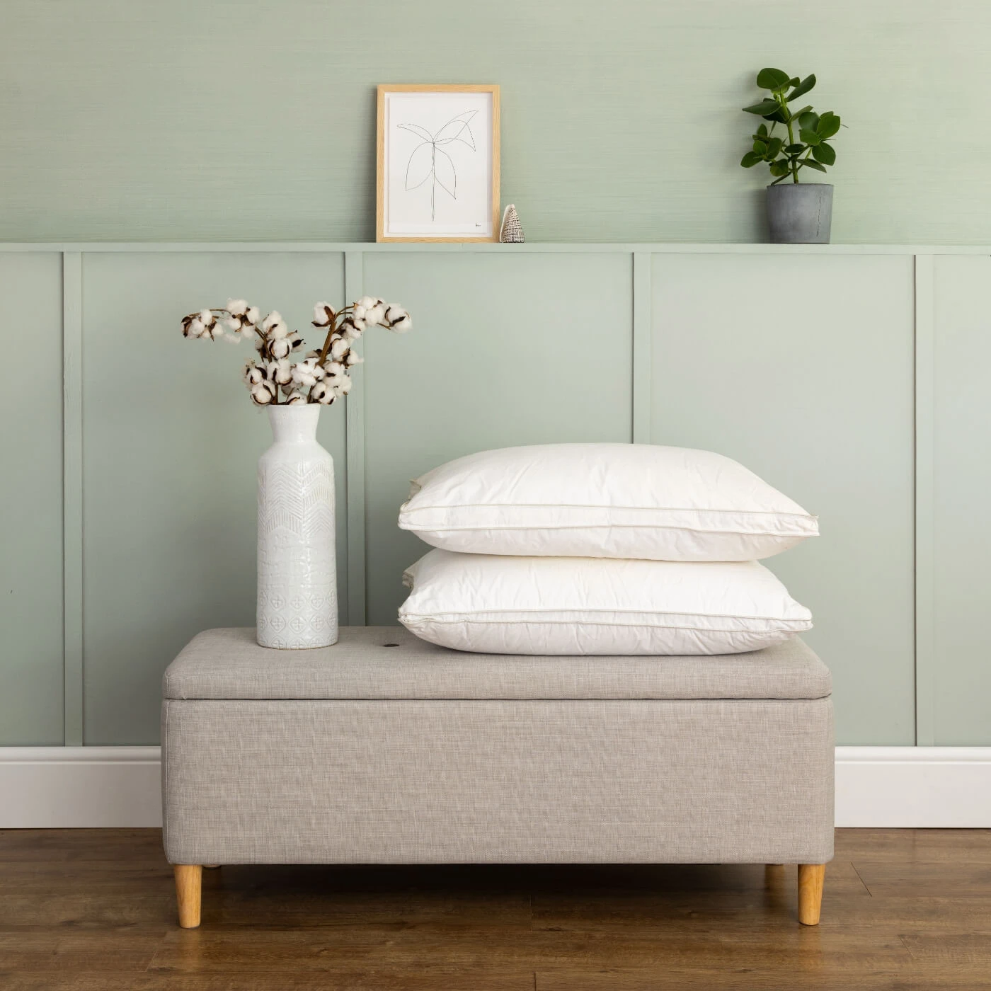 Hungarian Goose Down Standard Pillow - Medium/Firm 3 Hungarian Goose Down Standard Pillow - Medium/Firm - Image 3