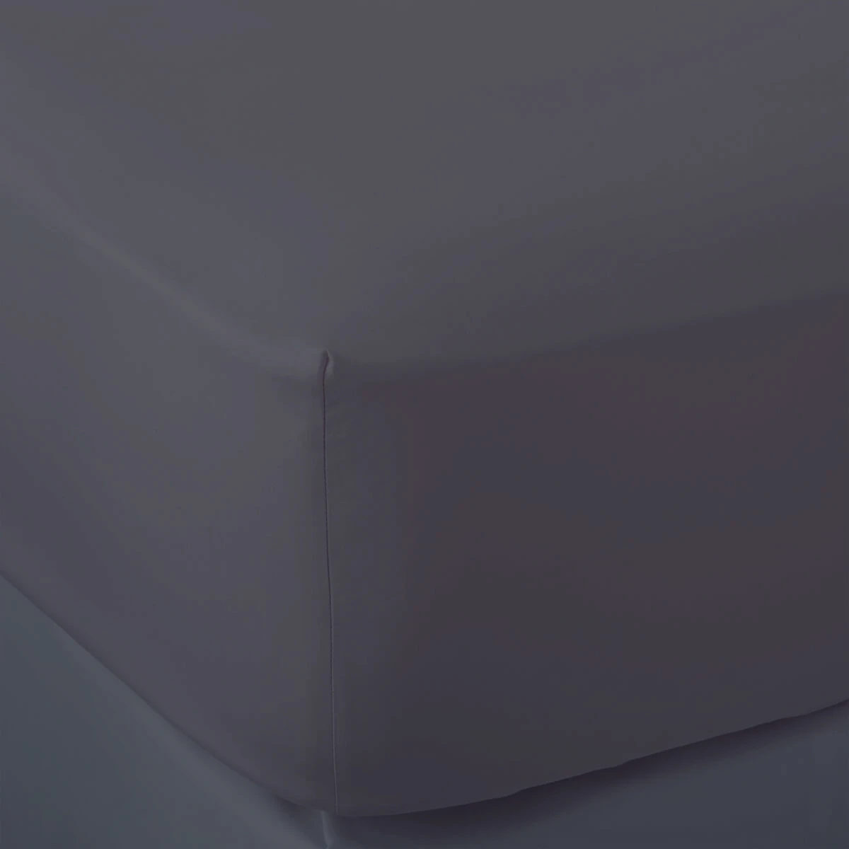 Midnight Grey French Linen Superking Flat Sheet 5 Midnight Grey French Linen Superking Flat Sheet - Image 5