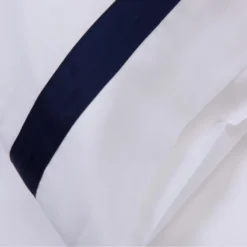 White/Navy 300TC Colour Border Cotton King Size Duvet Cover -Bedding Sales Store additional3 192 7 2 scaled