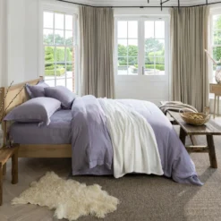 Lavender French Linen King Size Duvet Cover -Bedding Sales Store additional3 197 3 scaled