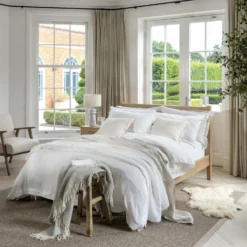 White French Linen Double Bed Set -Bedding Sales Store additional3 198 9 scaled