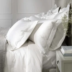 White 600TC Egyptian Cotton Euro Single 30cm Fitted Sheet -Bedding Sales Store additional3 199 3 scaled