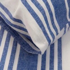 Blue/White Wide Stripe Linen & Cotton Blend Superking Duvet Cover -Bedding Sales Store additional3 1 22 scaled