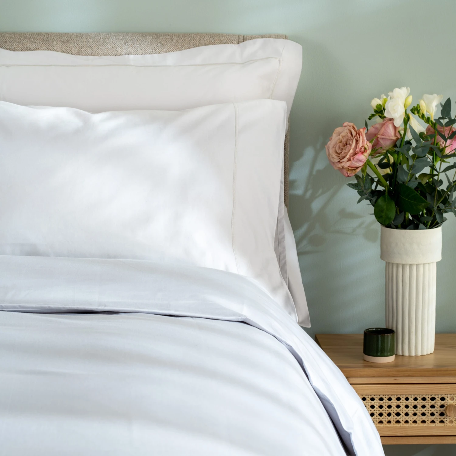 Light Grey 600TC Egyptian Cotton King Size Duvet Cover 4 Light Grey 600TC Egyptian Cotton King Size Duvet Cover - Image 4