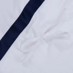 White/Navy 300TC Colour Border Cotton King Size Duvet Cover -Bedding Sales Store additional4 128 19 2 scaled