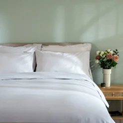 Light Grey 600TC Egyptian Cotton Double Duvet Cover 7 Light Grey 600TC Egyptian Cotton Double Duvet Cover -Bedding Sales Store additional4 27 1 2 scaled