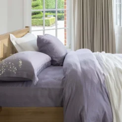 Lavender French Linen King Size Duvet Cover -Bedding Sales Store additional5 45 1 scaled
