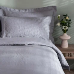 Lavender French Linen King Size 40cm Fitted Sheet -Bedding Sales Store additional7 1 2 1 scaled