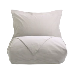 White/Natural Seersucker Stripe Single Duvet Cover -Bedding Sales Store base 1012 9