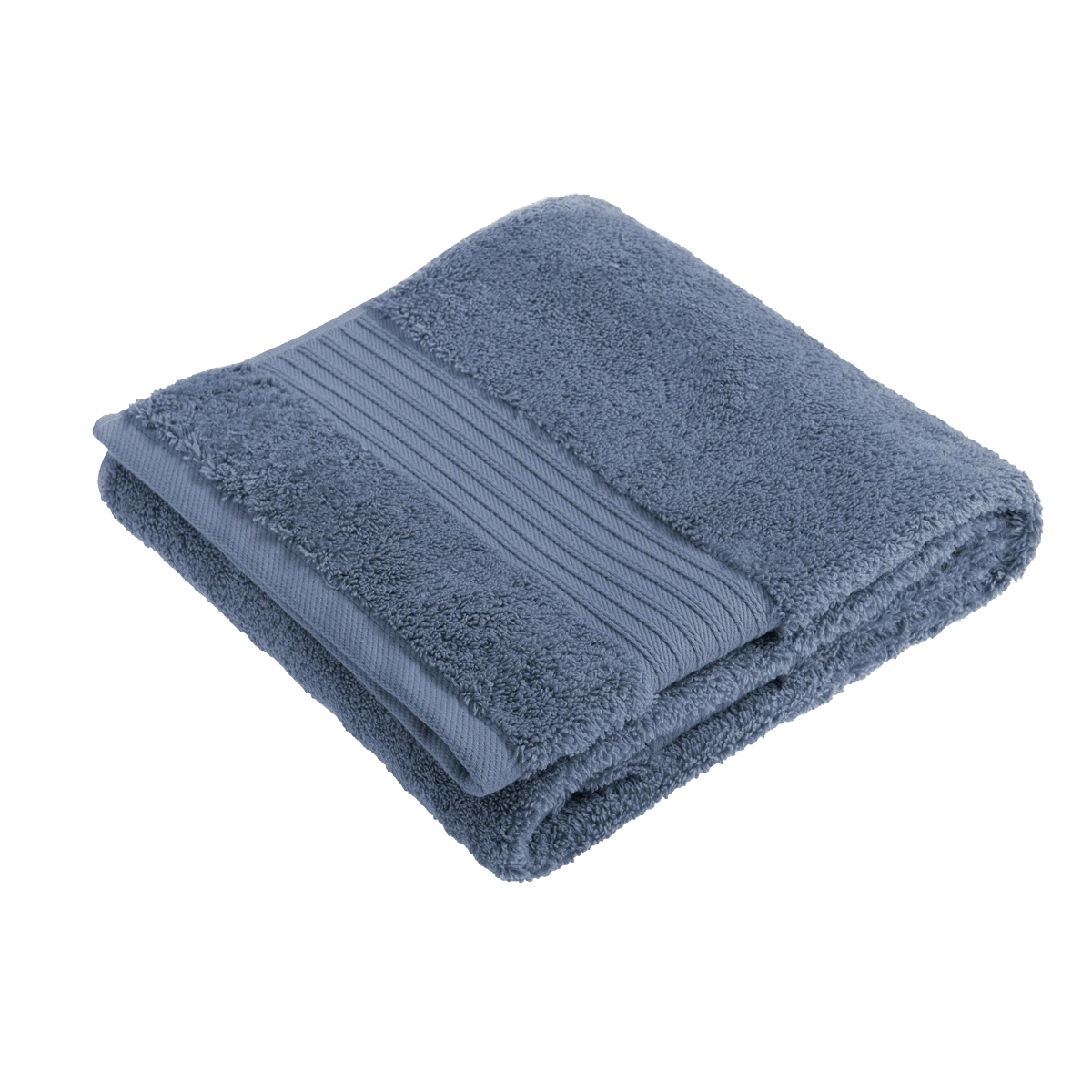 Dusky Blue Egyptian Cotton Hand Towel Multipack - Set Of 4 1 Dusky Blue Egyptian Cotton Hand Towel Multipack - Set Of 4