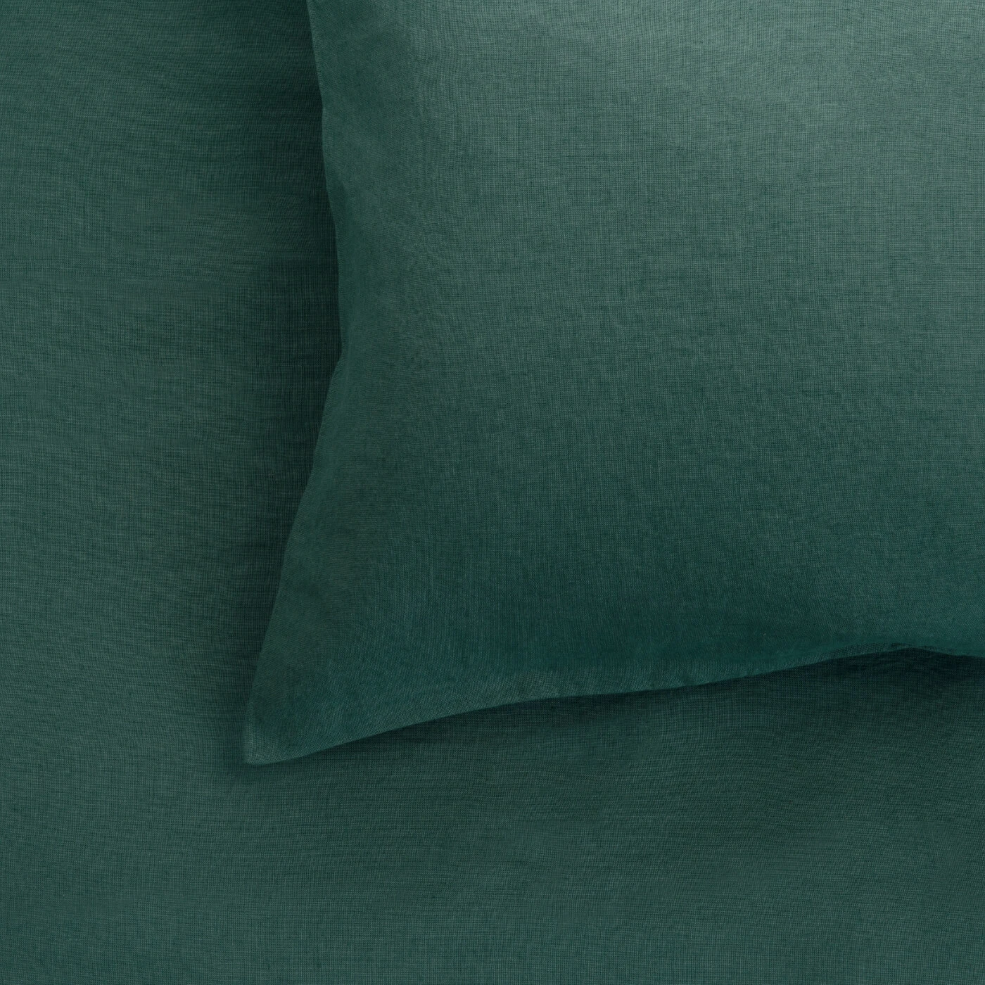 Forest Green French Linen Double Duvet Cover 6 Forest Green French Linen Double Duvet Cover - Image 6