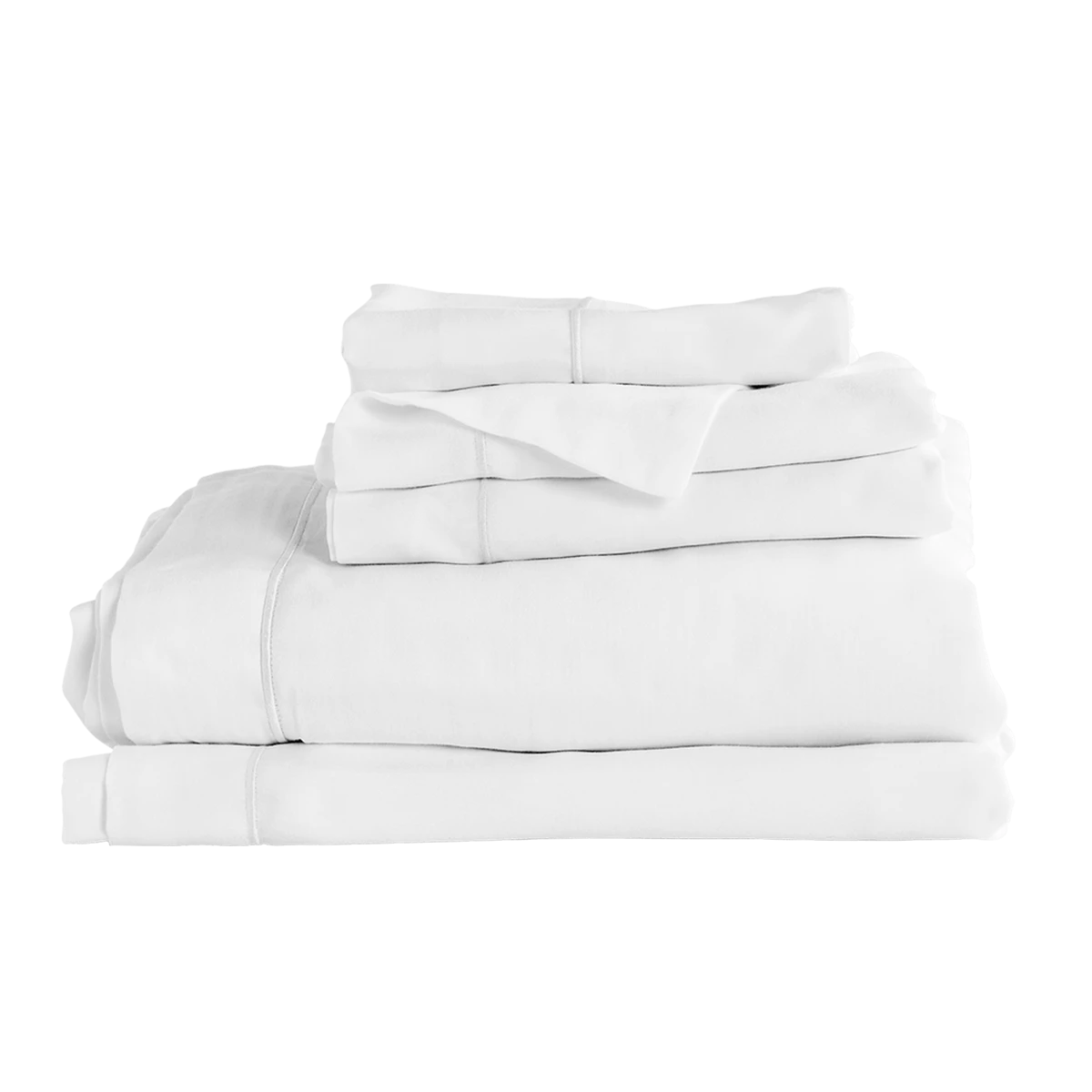 White 300TC Easycare Cotton With Tencel Superking 40cm Fitted Sheet 4 White 300TC Easycare Cotton With Tencel Superking 40cm Fitted Sheet - Image 4