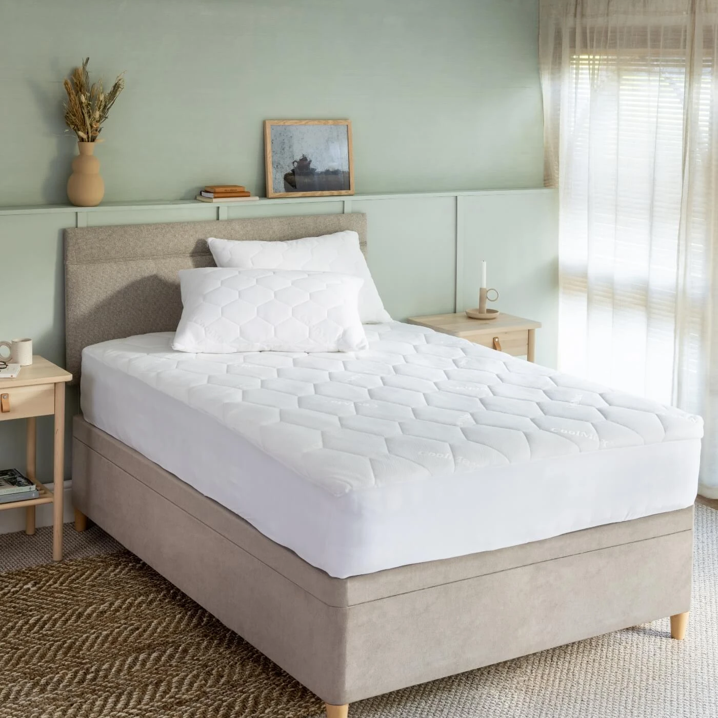 Waterproof Coolmax Single Mattress Protector Pair 2 Waterproof Coolmax Single Mattress Protector Pair - Image 2