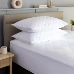 Quilted Cotton Single Deep Mattress Protector -Bedding Sales Store cotton protectors additional1 2