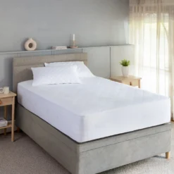 Quilted Cotton Double Deep Mattress Protectors - 2 Pack