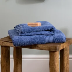 Dusky Blue Egyptian Cotton Hand Towel Multipack - Set Of 4 8 Dusky Blue Egyptian Cotton Hand Towel Multipack - Set Of 4 -Bedding Sales Store dusky blue egyptian cotton towel base 1 3