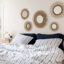 Navy/White Fine Stripe Linen & Cotton Blend Superking Duvet Cover 21 Navy/White Fine Stripe Linen & Cotton Blend Superking Duvet Cover -Bedding Sales Store fine stripe linen cotton base 5 scaled