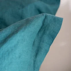 Forest Green French Linen Superking Duvet Cover -Bedding Sales Store forest green french linen additional2 1 2