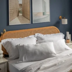 Chalk Pure Hemp King 30cm Fitted Sheet -Bedding Sales Store hemp bedding base 7