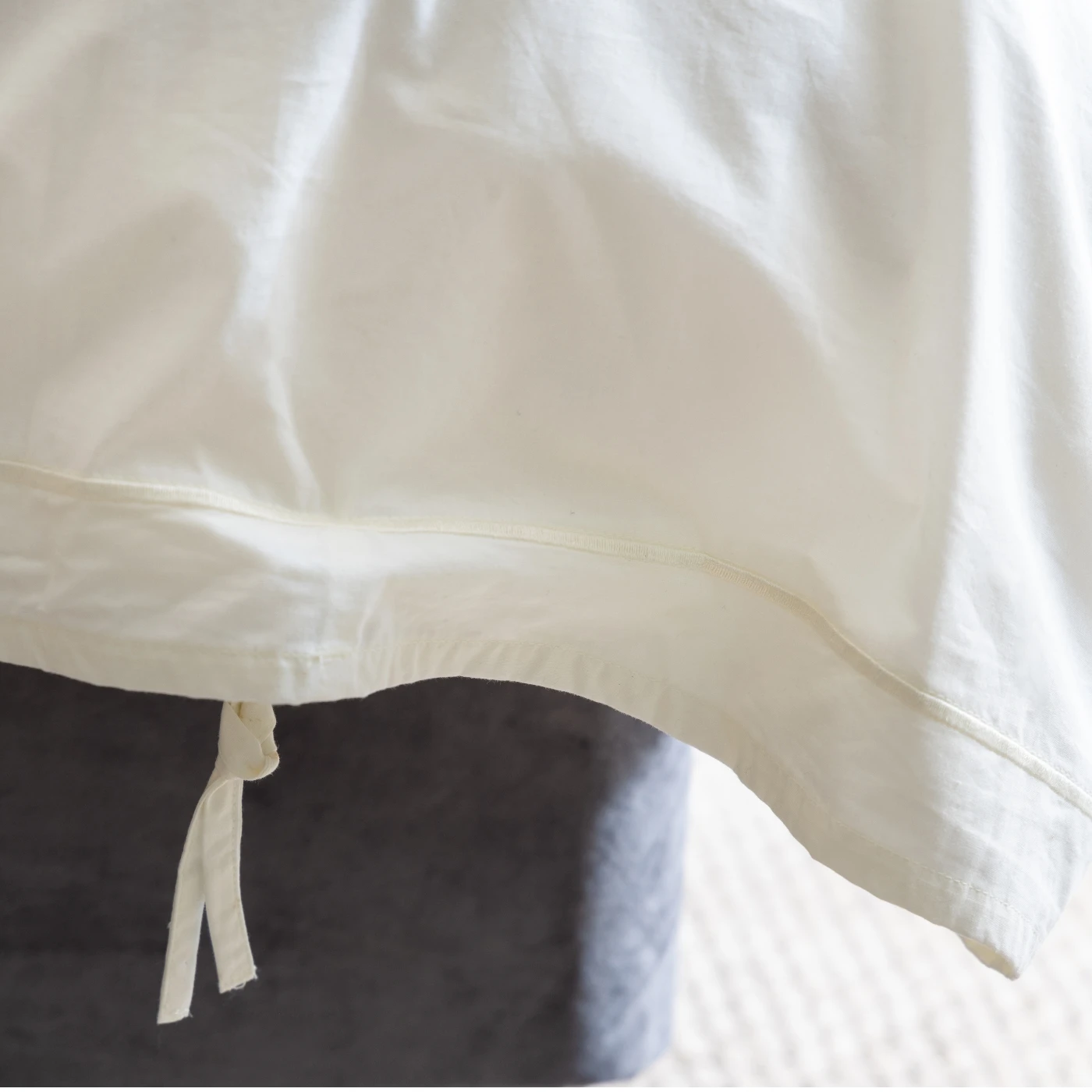 Ivory 200TC Egyptian Cotton King Size Duvet Cover 3 Ivory 200TC Egyptian Cotton King Size Duvet Cover - Image 3