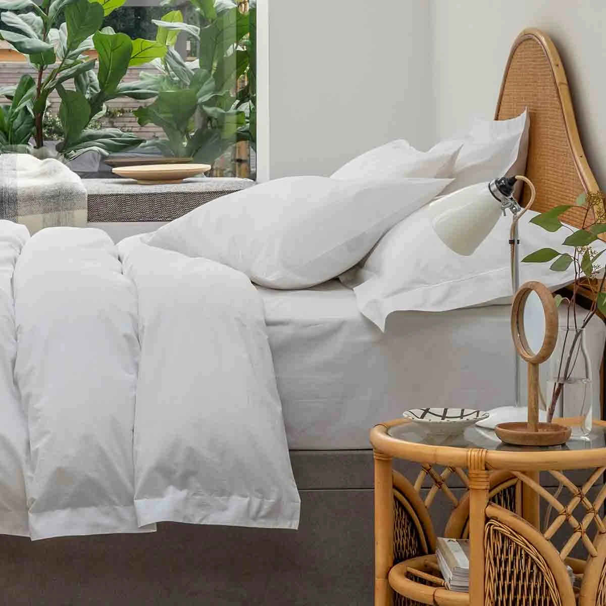 White 200TC Organic Cotton Single Bed Set 2 White 200TC Organic Cotton Single Bed Set - Image 2