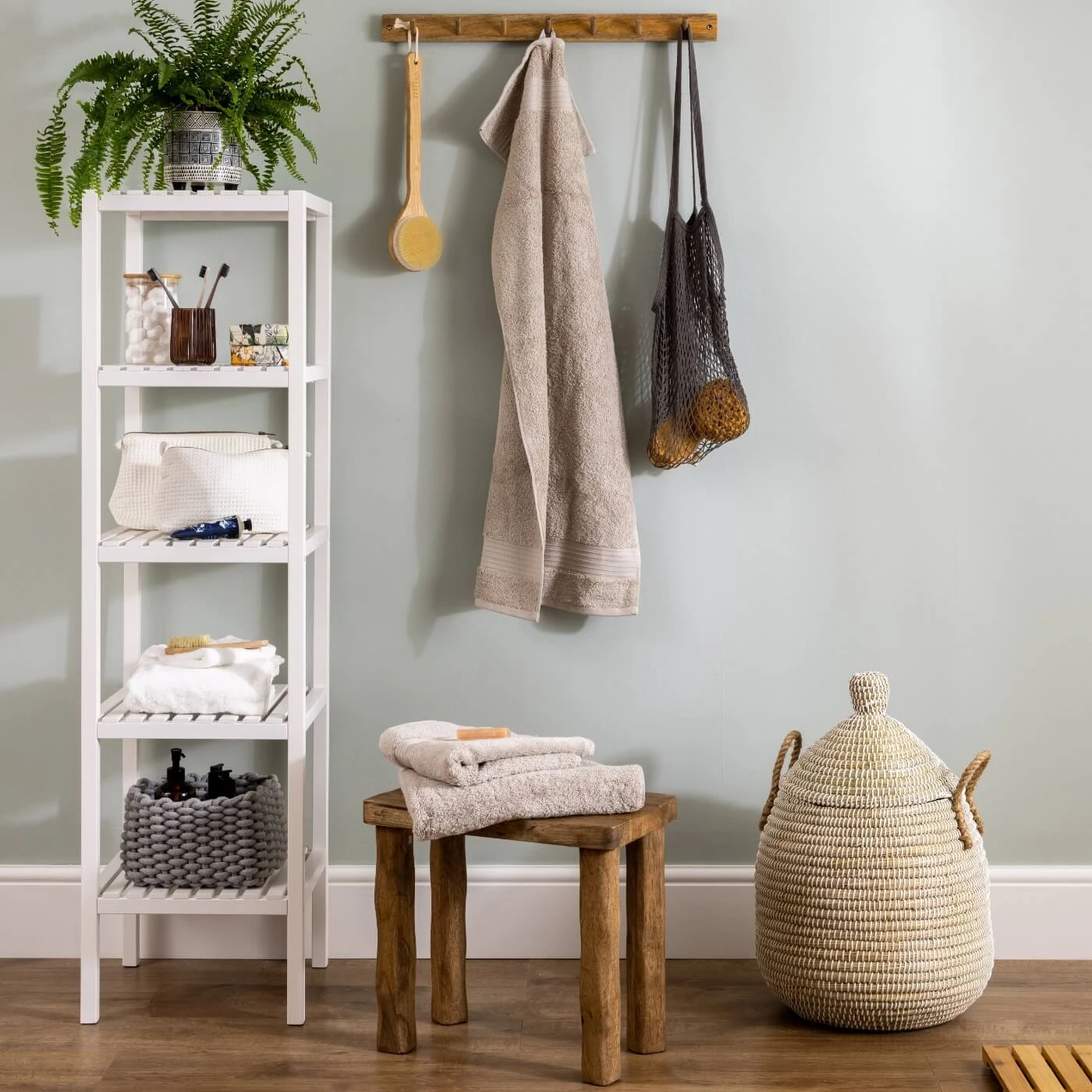 Taupe Egyptian Cotton Hand Towel Multipack - Set Of 4 6 Taupe Egyptian Cotton Hand Towel Multipack - Set Of 4 - Image 6