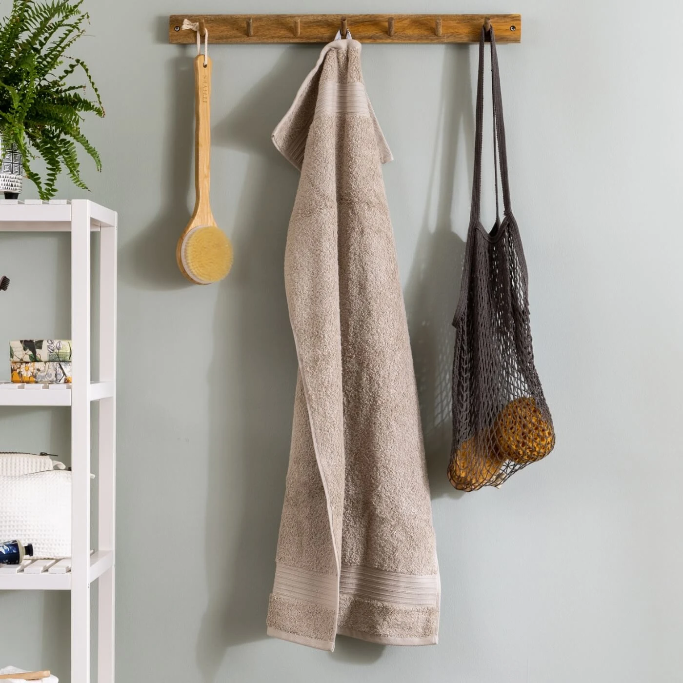 Taupe Egyptian Cotton Hand Towel Multipack - Set Of 4 4 Taupe Egyptian Cotton Hand Towel Multipack - Set Of 4 - Image 4