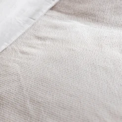 White/Natural Seersucker Stripe Double Duvet Cover 26 White/Natural Seersucker Stripe Double Duvet Cover -Bedding Sales Store natural seersucker additional2