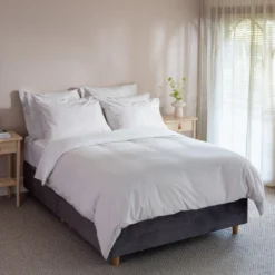 White/Natural Seersucker Stripe Superking Duvet Cover 24 White/Natural Seersucker Stripe Superking Duvet Cover -Bedding Sales Store natural seersucker base 3