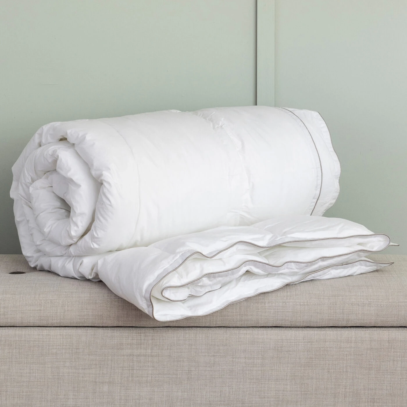 All Seasons Soft As Down Microfibre Double Duvet - 18.0 Tog (4.5 + 13.5 Tog) 2 All Seasons Soft As Down Microfibre Double Duvet - 18.0 Tog (4.5 + 13.5 Tog) - Image 2