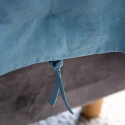 Teal French Linen King Size Duvet Cover -Bedding Sales Store teal french linen bedding add2 1