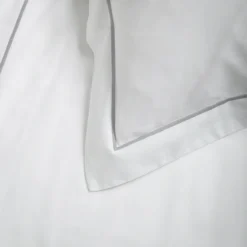 White/Grey 600TC Egyptian Cotton King Size Duvet Cover