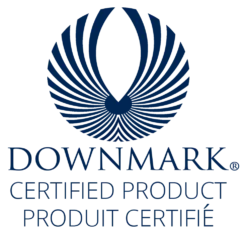 9 Tog 100% Canadian Goose Down Superking Duvet -Bedding Sales Store white downmark logo 1 9